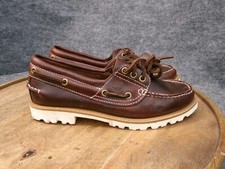 Sapatos femininos Timberland Heritage Noreen 3 olhos barco couro borgonha tamanho 6 EUA comprar usado  Enviando para Brazil