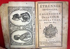 Etrennes imperiales calendrier d'occasion  Talence
