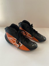 Botas Alpinestars Racing K-1 Kart preto e laranja tamanho 2.5 EUA 34 UE comprar usado  Enviando para Brazil