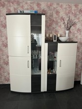 Wohnzimmer schrankwand glasvit gebraucht kaufen  Hammersbach