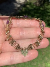 9ct gold amethyst for sale  BRIGHTON