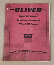 Oliver operator manual for sale  Humbird