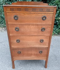 Oak chest four for sale  CHELMSFORD