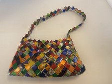 Bolsa de ombro colorida de tecido para chiclete doce arte vestível 11x5” comprar usado  Enviando para Brazil