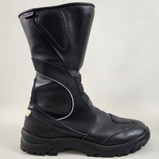 Bota de turismo Joe Rocket motocicleta couro preto reforçado tornozelo canela tamanho 11 comprar usado  Enviando para Brazil