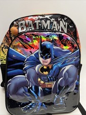 DC COMICS 3D BATMAN Mochila Escolar Juvenil Infantil 18" de Altura, BOLSA DE VOLTA À ESCOLA 🔥, usado comprar usado  Enviando para Brazil
