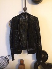 Veste noire dentelle d'occasion  Croix