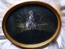 Tableau cadre médaillon d'occasion  Vaugneray