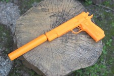 Sw 1911 pistola com silenciador removível Réplica-Assassino Hitman Filme Prop, usado comprar usado  Enviando para Brazil