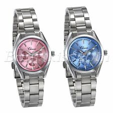 Berloque feminino pulseira de aço inoxidável decoração mostrador quartzo relógio de pulso analógico presente comprar usado  Enviando para Brazil
