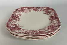 Conjunto de 4 pratos quadrados de morango Johnson Bros peças de reposição imaculadas, usado comprar usado Conjunto de 4 pratos quadrados de morango Johnson Bros peças de reposição imaculadas, usado comprar usado  Enviando para Brazil