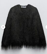 Zara black fringed for sale  LONDON