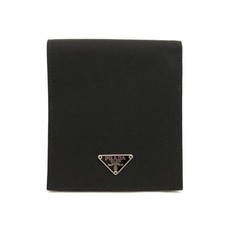 Usado, Bolsa carteira dobrável de náilon placa logotipo PRADA preta/8BG0227 comprar usado  Enviando para Brazil