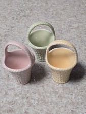 Adições de substituição de cestas de Páscoa pastel em miniatura de cerâmica Hallmark comprar usado  Enviando para Brazil