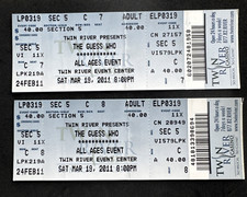 Guess ticket stubs for sale  Cranston