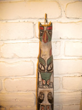 Totem de madeira esculpida vintage nativo americano comprar usado  Enviando para Brazil