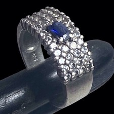 Bague saphir pavage d'occasion  Nantes-