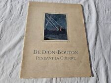 Brochure dion bouton d'occasion  La Motte-Servolex