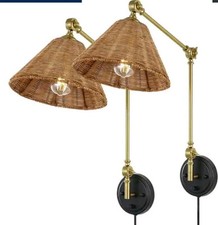 Brass black rattan for sale  Palatine