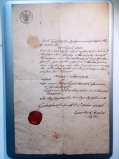 Antyk Dokument Ślubny 1815 / 1846 – Rękopis, Morze Woskowe, Śląsk, Prusy na sprzedaż  PL
