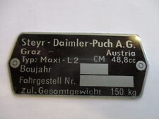 Typenschild puch schild gebraucht kaufen  Deutschland