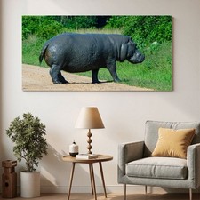 Large hippo canvas for sale  Pomona