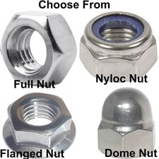 PORCAS DE AÇO INOXIDÁVEL CÚPULA NYLOC FLANGEADA COMPLETA M2 M2.5 M3 M4 M5 M6 M8 M10 M12 M16 comprar usado  Enviando para Brazil