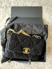 Chanel black tweed for sale  LONDON