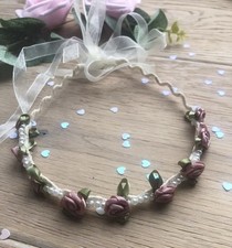 Haarreifen blumenkranz blumenm gebraucht kaufen  Halstenbek