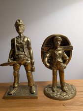 Pair solid brass for sale  MERTHYR TYDFIL