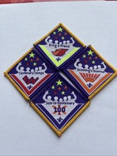 Four scout badges. for sale  BLYTH