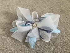 Fascinator turquoise grey for sale  BRISTOL