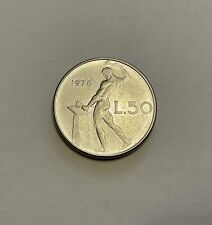 Usado, MOEDA COLECIONÁVEL 1976 Lire L.50 MOEDA ITALIANA ITÁLIA. Item de colecionador. comprar usado  Enviando para Brazil
