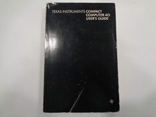 Texas Instruments Compact Computer 40 User’s Guide 1983 CC-40 Book Technical comprar usado  Enviando para Brazil