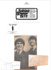 Beatles signatures george for sale  LONDON