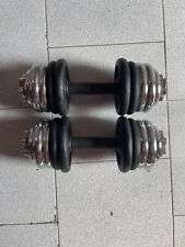 Manubri regolabili 12kg usato  Olgiate Olona