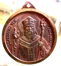 Pasturo (LC) Medaglia Anno Santo 2000 San Calimero Vescovo rame 32 mm comprar usado  Enviando para Brazil