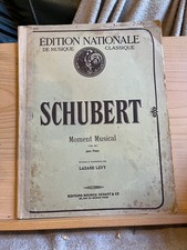 Schubert moment musical d'occasion  Rennes
