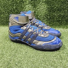 Usado, Tênis de luta Adidas Tyrint 2008 Hornet Wasp azul preto atlético masculino 10.5 comprar usado  Enviando para Brazil