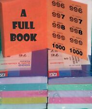 Ingressos para vestiário Sorteio 1000 800 500 400 200 100 livros completos escolha de 5 cores comprar usado  Enviando para Brazil