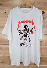 Camiseta masculina concerto Metallica 3XL tempos assustadores pedal duplo face 2020, usado comprar usado  Enviando para Brazil