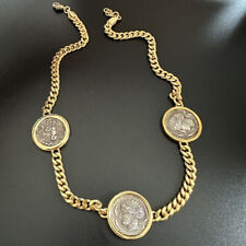 Monedas Retro Antiguo Carruaje de Caza/Diosa del Océano Collar Cadena Gruesa segunda mano  Embacar hacia Mexico