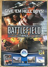 Pôster promocional Battlefield 1942 PC RARO 70cm x 100cm comprar usado  Enviando para Brazil