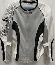 Jaqueta de motocicleta feminina Joe Rockets tamanho XL branca/preta/cinza com almofadas comprar usado  Enviando para Brazil