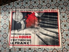Ancienne affiche propagande d'occasion  Paray-le-Monial