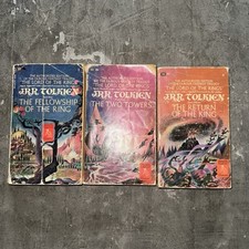 Set of 3 Lord Of The Rings Trilogy J.R.R. Tolkien Vintage Dolphin Ed. Ballantine comprar usado  Enviando para Brazil