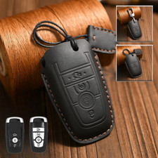Capa chaveiro de carro couro genuíno para Ford Mustang Explorer F-150 Mondeo, usado comprar usado  Enviando para Brazil
