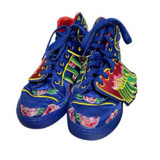Tênis Adidas Jeremy Scott Wings azul masculino bordado item raro de colecionador comprar usado  Enviando para Brazil