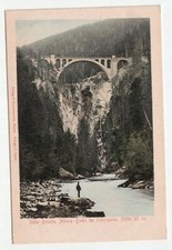Solis - Brücke, Albula Bahn im Schynpass. Höhe 90 m. // Alte Ansichtskarte, usado comprar usado  Enviando para Brazil