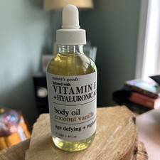 Nature's Good Vitamina E + Óleo Corporal Hialurônico Coco Baunilha 4 fl oz/118 mL NOVO comprar usado  Enviando para Brazil